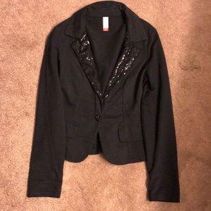 Black jacket with sparkles